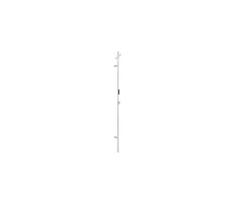 Elektrinis strypinis rankšluosčių džiovintuvas 172 cm 46W baltas
