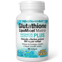 Natural Factors Glutathione LipoMicel Matrix  300 mg 90 softgels