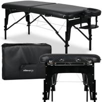 Nešiojamas kosmetologinis ir masažo gultas Estetic Black Comfy Base K515, juodas – AVENO LIFE