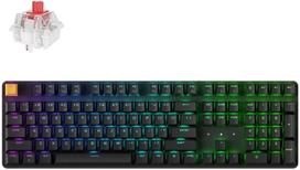 Keychron J5 belaidė mechaninė klaviatūra, US ANSI, Super Red Linear, juoda