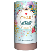 Lovare Sparkling Splashes Loose Leaf Tea - braškių skonio juodosios ir žaliosios arbatos mišinys Lovare Sparkling Splashes Loose Leaf Tea - braškių skonio juodosios ir žaliosios arbatos mišinys