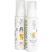 LUUV Kids Natural Pear Detangling Spray kriaušių kvapo plaukų iššukavimą palengvinantis purškiklis vaikams,100 ml