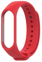 Silikonowy dirželis opaska do Xiaomi Mi Band 3/ Xiaomi Mi Band 4 - raudona
