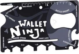 Wallet Ninja Universalus Multitool 18w1 Kortelė