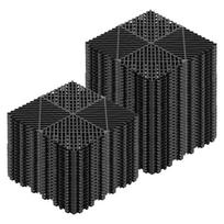Susijungiančios drenažinės kilimėliai 310 x 310 mm juoda