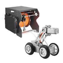 Kanalizacijos vamzdžių tikrinimo robotas su kamera