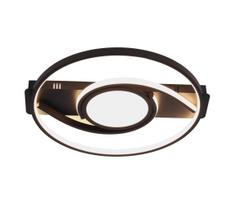 Brilagi - Dimeriuojamas LED lubinis šviestuvas TWIRL LED/38W/230V juodas + su nuotoliniu pultu