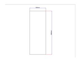 Dušo kabinos šoninis stiklas tiesus 620x1685 grey 3.123.