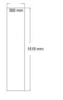 Dušo kabinos šoninis stiklas 360x1518 mm grey KM998 3.139