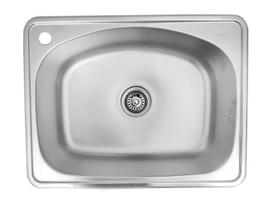 Nerūdijančio plieno plautuvė D6248X su sifonu