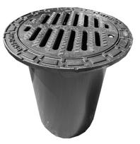 Dangtis ketaus apv.425 su grotelėmis RCP D-40T/TL-400