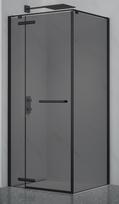 Dušo kabina PRESTIGE 90x90 juoda/pilka be pado