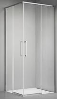Dušo kabina ELEGANCE 100x100 chrom/skaidri be pado