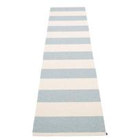 Šviesiai mėlynos spalvos/kreminės spalvos lauko kilimas 70x300 cm Bob Blue Fog – Pappelina
