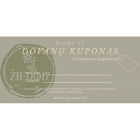 25 € dovanų kuponas, apsipirkti Žiedo 17