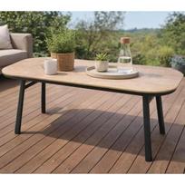 Lauko stalas SAN MARINO TAUPE ovalus 180x90x74cm