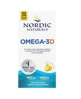 NORDIC NATURALS Omega-3D - 120 kapsulių