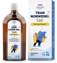 OSAVI Norvegiški žuvų taukai vaikams 500 mg Omega 3 - citrinų skonio - 500 ml