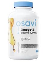 OSAVI Omega-3 žuvų taukai, molekuliniu būdu distiliuoti, 1000 mg citrinų skonio - 180 kapsulių
