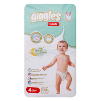 GIGGLES sauskelnės-kelnaitės Jumbo Maxi, 4 dydis, 7-18 kg, 48 vnt.