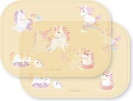 Filibabba - Sun shades for the car - Unicorn Shores - Yellow