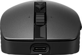 HP 715 Wireless Bluetooth Mouse - Multi-Device, Programmable, 4-way Scrolling, Rechargeable - Black / 6E6F0AA#ABB