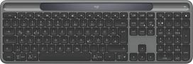 Logitech Signature Slim Solar+ K980 keyboard Universal RF Wireless + Bluetooth QWERTZ German Graphite