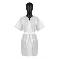 Vienkartinis chalatas trumpomis rankovėmis