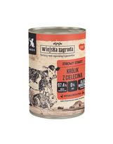WIEJSKA ZAGRODA Triušiena su veršiena drėgnas kačių ėdalas kačiukams 12x400 g