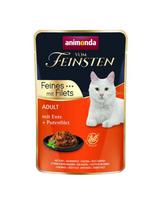 ANIMONDA Vom Feinsten Fines su filėmis Suaugusiems Antiena ir kalakutienos filė 85g drėgnas maistas katėms