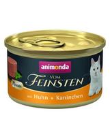 ANIMONDA Vom Feinsten Mousse su vištiena ir triušiu 85g kačių maistas