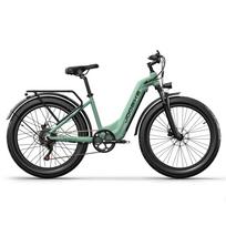 KAKABIKE K500 Elektrinis dviratis 48V 17.5AH 1000W Bešepetėlis variklis Suaugusiųjų elektrinis dviratis Hidrauliniai diskiniai stabdžiai 26*3.0'' Plati padanga Elektrinis dviratis Tinka miesto ir kalnuotoms vietovėms 1000W JOO1 žalia
