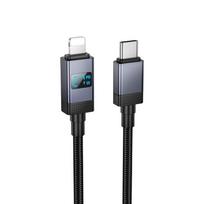 USB C to Lightning Hoco PD 27W with display 1 m X118 black
