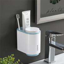Dantų šepetėlio laikiklis sienoje montuojamas automatinis dantų pastos dozatorius Magnetinis dantų pastos spaustukas Whit 4 puodeliai 2 Cups