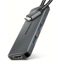 Axagon USB centras HMC-5H8K 5in1 8K, 2x USB-A 5Gbps, 1x USB-C 5Gbps, 1x USB-C PD 100W, 1x HDMI 8K/30Hz