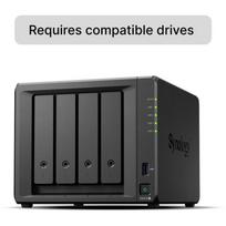 Synology NAS saugyklos bokštas DS925+, 4GB atmintis, 4 įlankos, 2 RJ45, 1 USB-C, 2.5GbE
