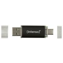 Intenso USB atmintinė 3539493 512GB, USB Type-A / USB Type-C, 3.2 Gen 1, rašymo greitis 70MB/s, aliuminio korpusas