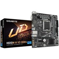 Gigabyte Motininė H610M H V3 DDR4, palaiko Intel Core 14 kartos CPU, 4+1+1 hibridinį VRM, 2 DIMM, 1xPCIe 3.0 M.2, GbE LAN