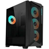 Gigabyte Korpus C301GV2, Midi Tower, 2x USB 3.0, 1x USB 3.1 Type-C, 3x 120mm priekiniai ventiliatoriai
