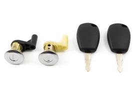 Dacia Duster priekinių durų spynų įdėklai 2 vnt. rinkinys