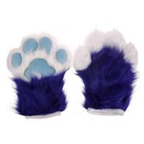 Vilko Šuns Lapės Letenos Nagų Pirštinės Kostiumo Aksesuarai Cosplay Gyvūno Kailis Pliušinės Pirštinės Visam Pirštui Fursuit Suaugusiems 6