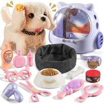 1/16 Pcs Robot Dog Toy for Girls 3-8 Years Old Realistic Interactive Learning Puppy Toy in Blue Silver Gift for Toddlers United States