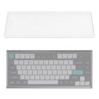 Geekria Knob Keyboard Dust Transparent Acrylic Keypad Cover for 84 Key Computer Compatible with Keychron Q1 Q1 Q1 Keychron V1 AULA F75 F75 75% Cover, balta