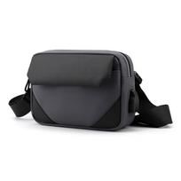 Madingas vientisos spalvos PU daugiafunkcinis juosmens krepšys Crossbody Krepšys Vieno peties vyriškas krepšys minimalistinis one size tamsiai mėlyna spalva