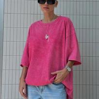 Retro T-shirt Men Women Vintage Hip Hop Loose Tees XXXXXL rožinė raudona spalva