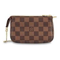 LOUIS VUITTON Pochette Accessories Klasikinis languotas Nešiojama karvės odos Rankinė po pažastimi Petinė Tote Mini Moteriška Ruda Gift Set (basic set+original box+original handbag) ruda