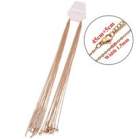 10pcs Stainless Steel Gold Color Cable Link Chains for DIY Women Necklace Jewelry Making Supplies Wholesale Chain In Bulk