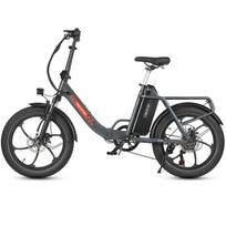 Maxturn MULE City Patogus sulankstomas elektrinis dviratis 48V20Ah baterija 70KM nuotolis 20 colių storos padangos 25KM/H didžiausias greitis 120KG apkrova E-dviratis su keleivio sėdyne balta
