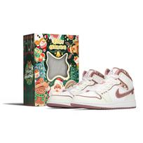Jordan Air Jordan 1 Vintažiniai krepšinio batai Moteriški vidutinio aukščio balti DQ8423-616(TeamA-S-BOX) 35.5