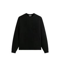 Kith ilgomis rankovėmis Quinn marškinėliai juodi vyriški viršutiniai drabužiai KHM032399-001 XL